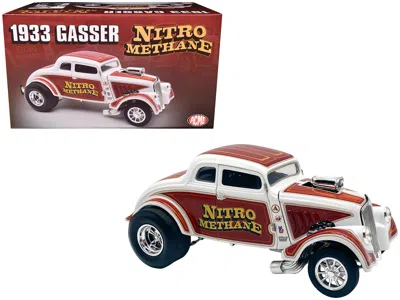 Acme 1933 Gasser "nitro Methane" White And Brown Limited Edition To 348 Pieces Worldwide 1/18 Diecast Mod In Brown