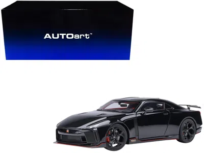 Autoart Nissan Gt-r50 By Italdesign Black And Matt Black 1/18 Model Car By  In Blue