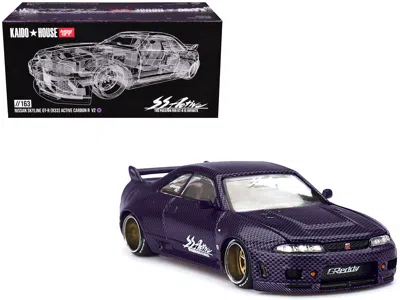 Mini Gt Nissan Skyline Gt-r (r33) "active Carbon R V2" Rhd (right Hand Drive) Purple Carbon (designed By Jun In Multi