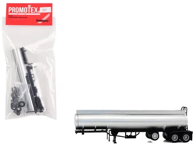 Promotex Tag-axle Elliptical Tanker Trailer Silver 1/87 (ho) Plastic Model By  In Silver