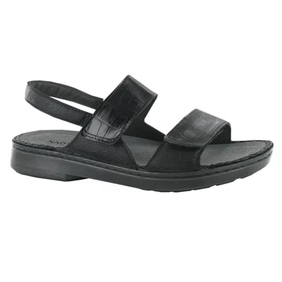 Naot Women's Burgos Sandal In Soft Black Croc Combo In Multi