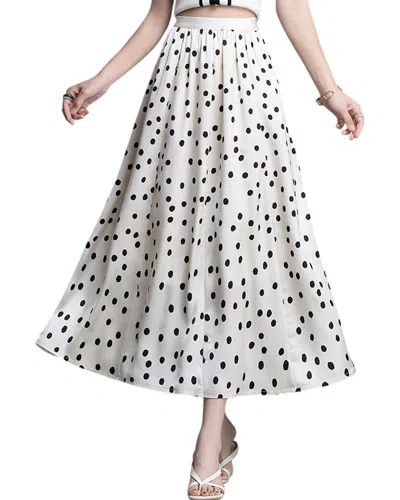 Leon Gori Maxi Skirt In White