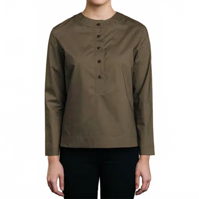 Thirteen Seven Equilibrium Shirt In Matte Olive In Multi