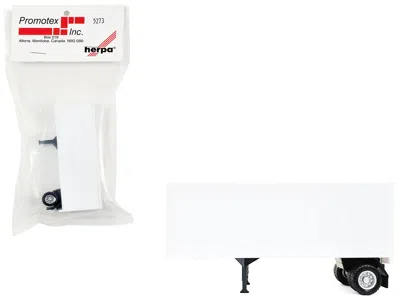 Promotex 27ft Single-axle Trailer (no Converter Dolly) White 1/87 (ho) Plastic Model By  In White