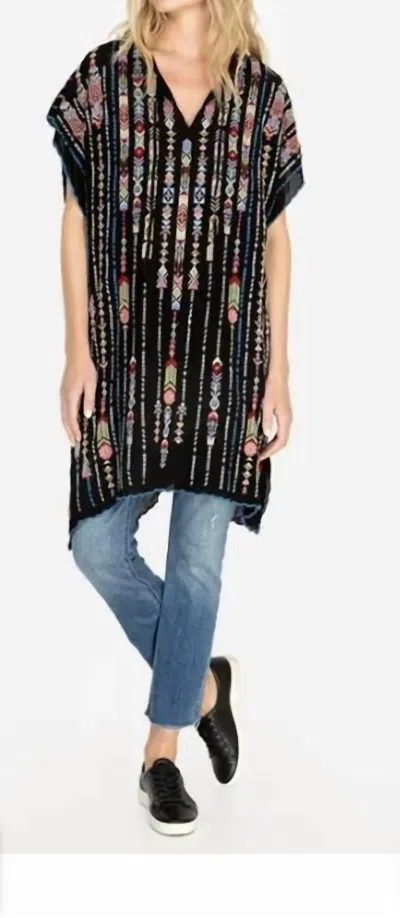 Johnny Was Trim Poncho In Black In Black