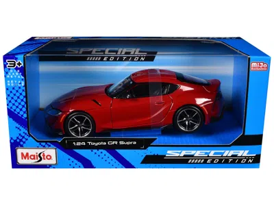 Maisto Toyota Gr Supra Red "special Edition" Series 1/24 Diecast Model Car By  In Multi