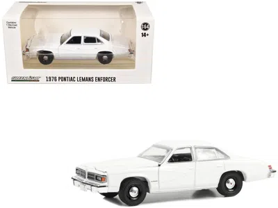 Greenlight 1976-77 Pontiac Lemans Enforcer White "hot Pursuit - Hobby Exclusive" Series 1/64 Diecast Model Car  In White
