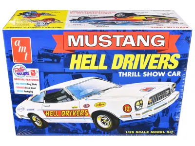 Amt Skill 2 Model Kit 1977 Ford Mustang "hell Drivers" Thrill Show Car 1/25 Scale Model By  In Multi