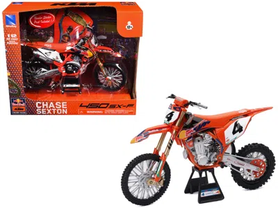 New Ray Ktm 450 Sx-f Motorcycle #4 Chase Sexton "red Bull Ktm Factory Racing" 1/12 Diecast Model By  In Multi