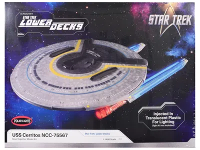 Polar Lights Skill 2 Model Kit Uss Cerritos Ncc-75567 Spacecraft "star Trek: Lower Decks" (2020-2024) Tv Series 1 In Multi