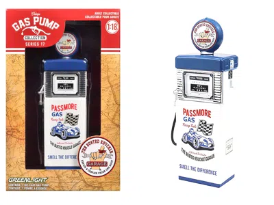Greenlight 1951 Wayne 505 Gas Pump "busted Knuckle Garage" White And Blue "vintage Gas Pumps" Series 17 1/18 Di In Multi
