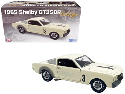 Acme 1965 Shelby Gt350r Prototype #3 White Limited Edition To 312 Pieces Worldwide 1/18 Diecast Model Car In Neutral
