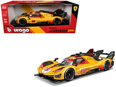 Bburago Ferrari 499p #83 Robert Kubica - Robert Shtzman - Yifei Ye "ferrari Af Corse" "24 Hours Of Le Mans"  In Yellow