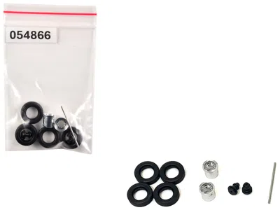 Promotex Rear Hypoid Wheelset Chrome 1/87 (ho) Plastic Model By  In Black