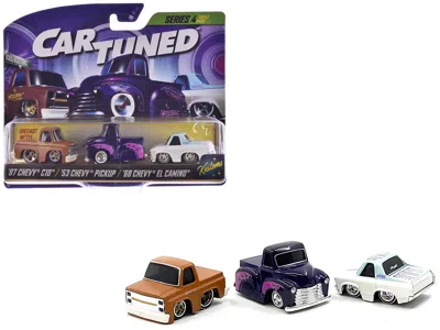 Car Tuned Kustoms Series 4 Chevrolet Triple Pack Set Of 3 Cars Diecast Model Cars By Cartuned In Multi