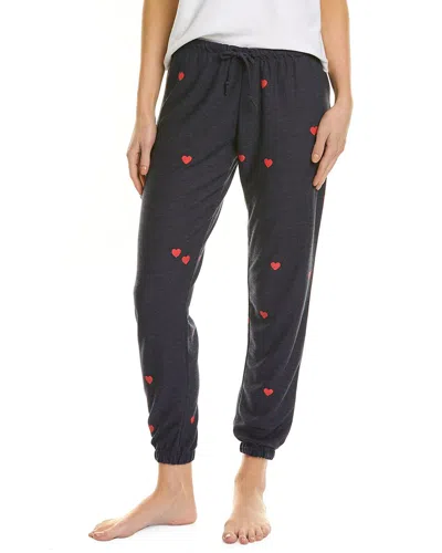Chaser Cozy Knit Lounge Pant In Blue