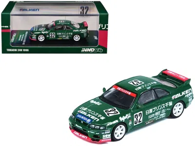 Inno Models Nissan Skyline Gt-r (r33) Rhd (right Hand Drive) #32 "prince Chiba Falken" N1 Super Endurance Series In Green