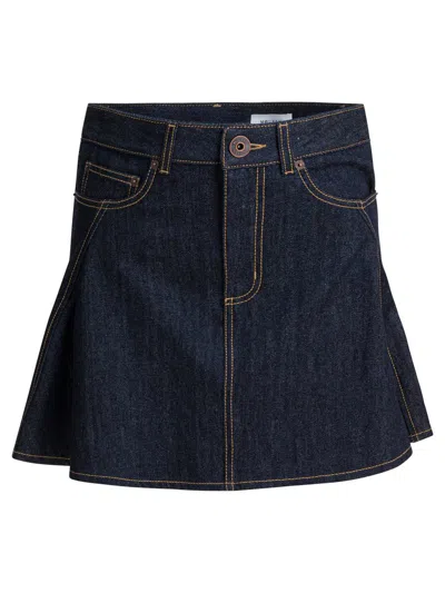 Alexander Mcqueen Stylish Skirts With Pockets And Loops In Blue