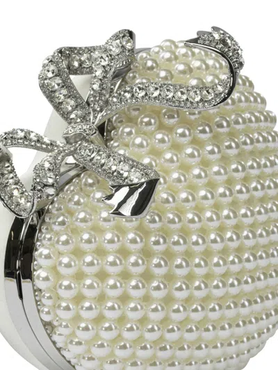 Self-portrait Heart-shaped Clutch In Sand