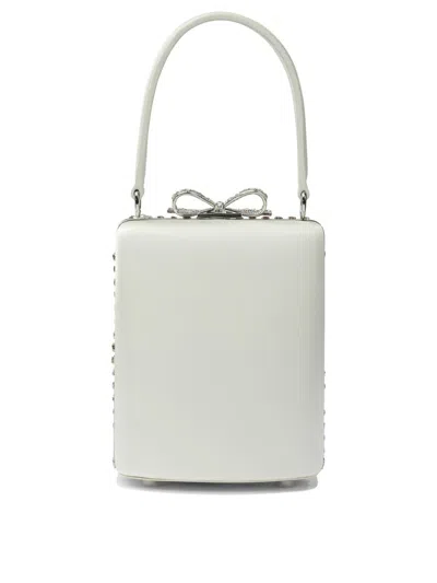 Self-portrait Mini Multi Crystal Hand Bag Handbags Silver In Silver