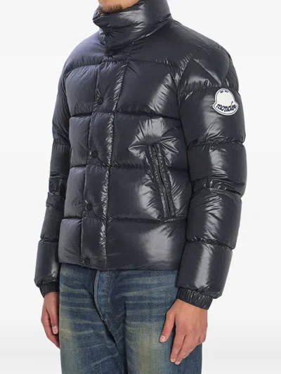 Moncler Men Tripiti Short Down Jacket Navy In Blue