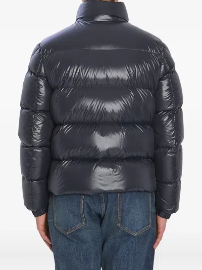 Moncler Men Tripiti Short Down Jacket Navy In Blue