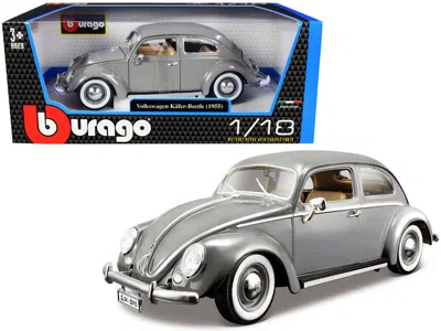 Bburago 1955 Volkswagen Kafer Beetle Gray 1/18 Diecast Model Car By  In Gray