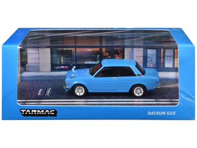 Tarmac Works Datsun 510 Light Blue "road64" Series 1/64 Diecast Model Car By  In Blue
