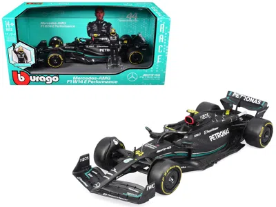 Bburago Mercedes-amg F1 W14 E Performance #44 Lewis Hamilton "petronas" Formula One F1 "world Championship"  In Black