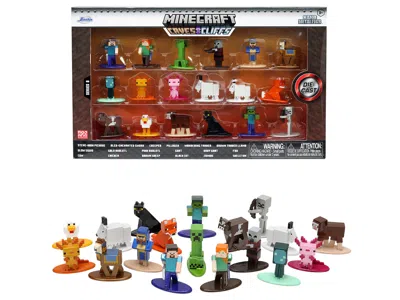 Jada Minecraft: Caves & Cliffs Set Of 18 Diecast Figures "nano Metalfigs" Series Diecast Models By  In Multi