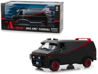 Greenlight 1983 Gmc Vandura Black "the A-team" (1983-1987) Tv Series 1/18 Diecast Model Car By  In Black