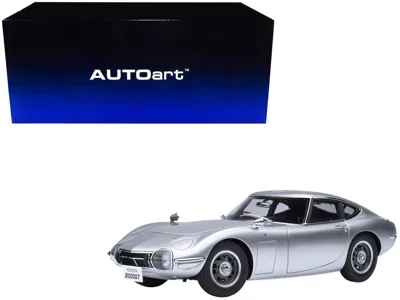 Autoart 1967 Toyota 2000gt Rhd (right Hand Drive) Silver Metallic 1/18 Model Car By  In Gray