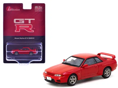 Tarmac Works Nissan Skyline Gt-r (bnr32) Rhd (right Hand Drive) Red "j Collection" Series 1/64 Diecast Model By T In Red
