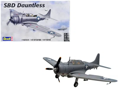 Revell Level 4 Model Kit Douglas Sbd Dauntless Bomber Aircraft 1/48 Scale Model By  In Gray