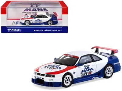 Tarmac Works Nissan Nismo Gt-r Lm Rhd (right Hand Drive) "1995 Launch Version" White With Red And Blue Accents "h In Multi