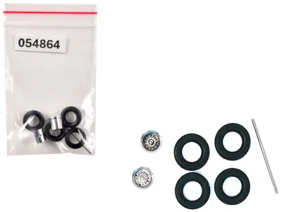 Promotex Rear Wheelset Planetary Chrome 1/87 (ho) Plastic Model By  In Black