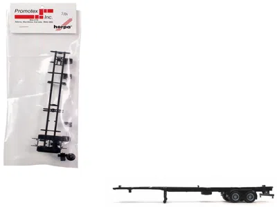 Promotex Container Chassis For 2-axle 48ft Trailer 1/87 (ho) Plastic Model By  In Black