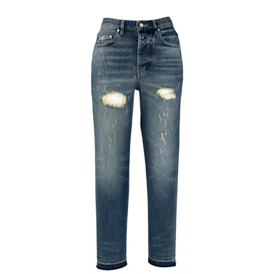 Golden Goose "golden Happy" Pant In Blue