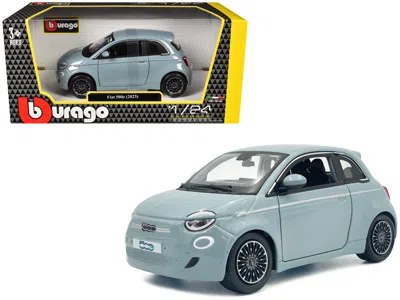 Bburago 2023 Fiat 500e Light Blue 1/24 Diecast Model Car By  In Blue