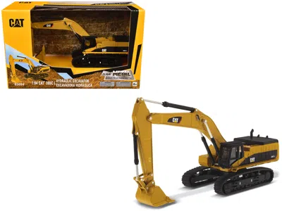Diecast Masters Cat Caterpillar 385c L Hydraulic Excavator Yellow "play & Collect!" Series 1/64 Diecast Model By Die In Yellow