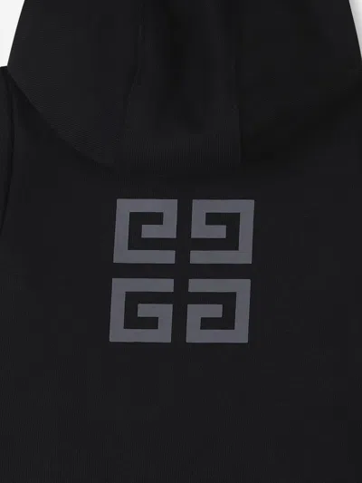 Givenchy Baby Boys 4g Logo Zip Up Top In Black