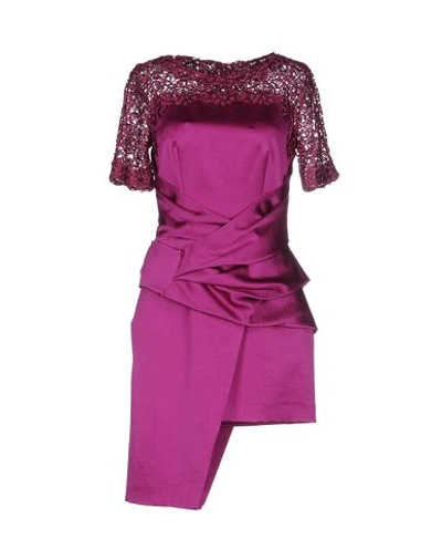 Blumarine Short Dress In Purple