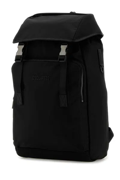 Dsquared2 Dsquared Black Nylon Urban Backpack In Black