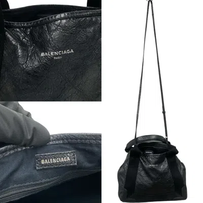 Pre-owned Balenciaga Black Leather Handbag Shoulder Bag ()