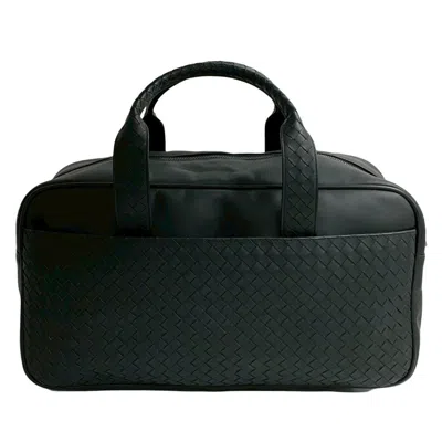 Pre-owned Bottega Veneta Black Leather Boston Bag Handbag ()