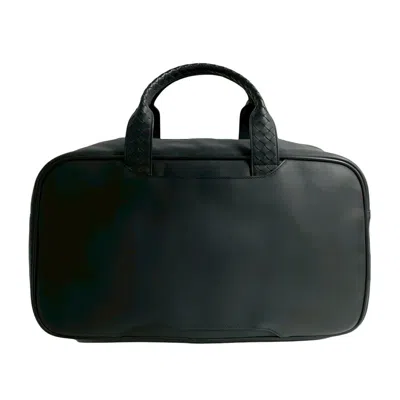 Pre-owned Bottega Veneta Black Leather Boston Bag Handbag ()
