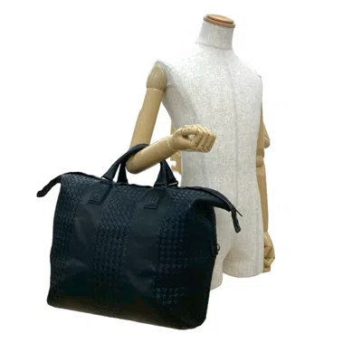 Pre-owned Bottega Veneta Black Leather Boston Bag Handbag ()