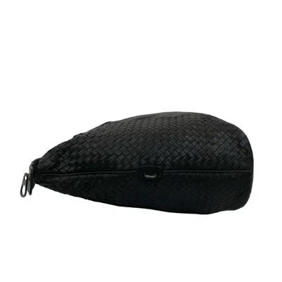 Pre-owned Bottega Veneta Black Leather Boston Bag Handbag ()
