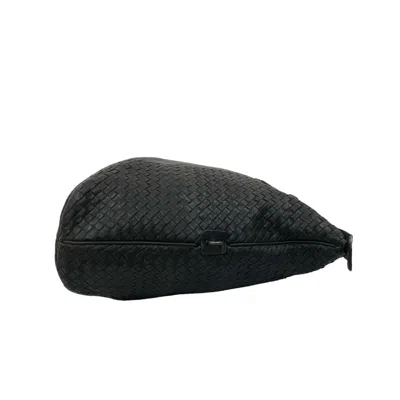 Pre-owned Bottega Veneta Black Leather Boston Bag Handbag ()