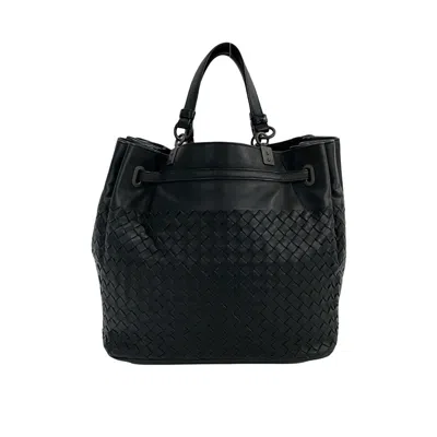 Pre-owned Bottega Veneta Black Leather Handbag Shoulder Bag ()